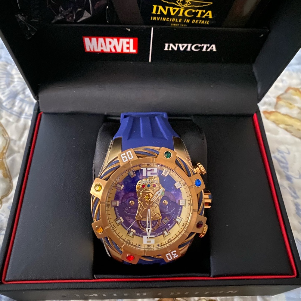 Invicta Marvel Gold and Purple Watch